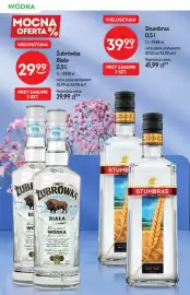 Żabka gazetka | Alkohole Strona 6: Wódka Żubrówka Biała €29,99, Wódka Stumbras €39,99