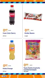 Action folder week 36 Pagina 20: Tayas Damla tropische vruchtensnoepjes €0,89, Coca-Cola Cherry €0,69