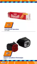 Action folder week 36 Pagina 27: Walfort oplaadbare fietslampjes €4,99, Lotus Biscoff Speculoos €1,59