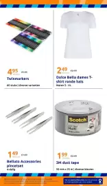 Action folder week 36 Pagina 32: Twinmarkers €4,95, Dolce Bella dames T-shirt ronde hals €2,49