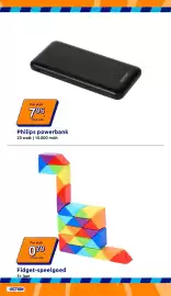 Action folder week 36 Pagina 4: Philips powerbank €7,95, Fidget-speelgoed €0,79