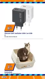 Action folder week 36 Pagina 7: Sitecom Gan3 snellader usb-c en usb-a €6,95, Kattenbak €3,99