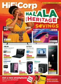 HiFi Corp catalogue Page 1: Hisense 8L Manual Air Fryer €899,00, JBL Partybox 710 Bluetooth Speaker €12.999,00