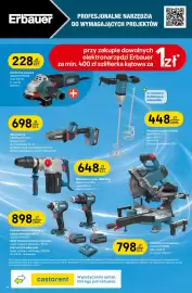 Castorama gazetka Strona 14: Minipilarka Erbauer €698,00, Mieszarka elektryczna €448,00