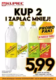 Kupiec gazetka tydzień 36 Strona 10: Napój gazowany Schweppes Indian Tonic €5,99
