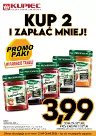 Kupiec gazetka tydzień 36 Strona 3: Dżem Herbapol truskawkowy €3,99