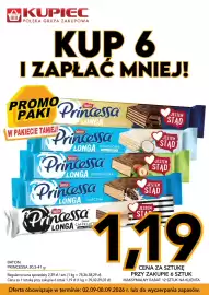 Kupiec gazetka tydzień 36 Strona 7: Baton Princessa Longa kokosowa €1,19