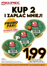 Kupiec gazetka tydzień 36 Strona 8: Pasztet Profi z pomidorami €1,99