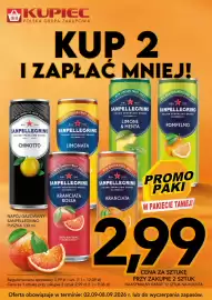 Kupiec gazetka tydzień 36 Strona 9: Napój gazowany Sanpellegrino Aranciata €2,99