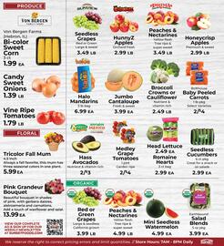 Sunset Foods weekly ad week 36 Page 8: Andy Boy Head Lettuce €2,99, Prima peaches & nectarines €3,49