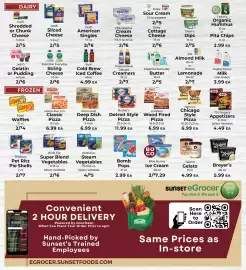 Sunset Foods weekly ad week 36 Page 6: Nancy's Chicago Style Pizza €6,99, Buddy's Detroit Style Pizza €11,99