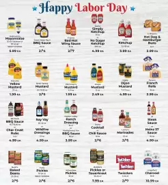 Sunset Foods weekly ad week 36 Page 7: Sweet Baby Ray's BBQ Sauce €4,00, Milwaukee's dill pickles €6,00