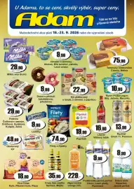 Adam leták týden 38 Strana 1: Poděbradka jemně perlivá Citron, Lesní plody, Pomeranč €9,90