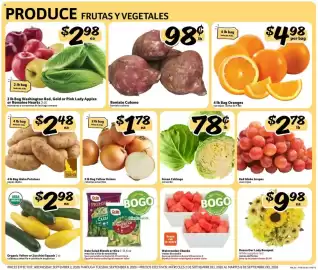 Fresco y Más weekly ad week 36 Page 2: 2 lb Bag Yellow Onions €1,78, Green Cabbage €0,78