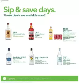 Publix weekly ad week 36 Page 4: Southern Comfort Whiskey €14,99, Tito's Handmade Vodka €28,99