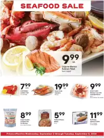 Coborn's weekly ad week 36 Page 12: Cold Water Lobster Tail €7,99, No Name Salmon Fillets €11,99