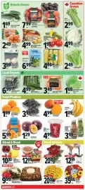 Metro flyer week 36 Page 6: Derewlan Farms organic baby carrots €3,49, Organic coronation grapes €6,99