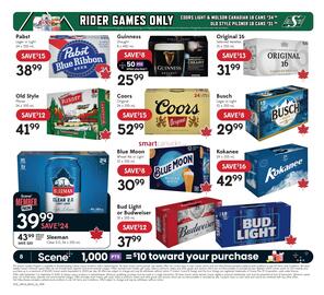 Sobeys Liquor flyer Page 10: Sleeman Clear 2.0 €39,99, Guinness Draught €25,99
