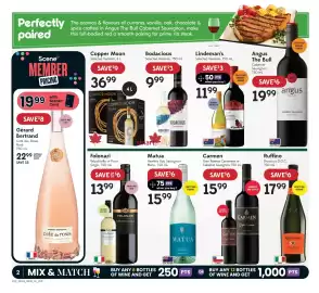 Sobeys Liquor flyer Page 4: Carmen Gran Reserva Carmenere or Cabernet Sauvignon €15,99