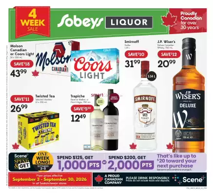 Sobeys Liquor (valid until 30-09)