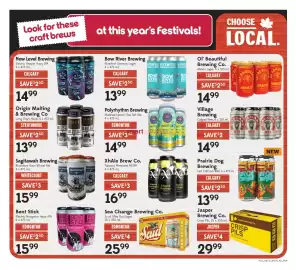 Sobeys flyer week 36 Page 8: Polyrhythm Brewing Matinee Lemon Tea Tart Ale €14,99