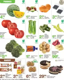 Highland Farms flyer week 36 Page 2: Ontario Homegrown Field Tomatoes €1,49, Fresh Broccoli €5,00