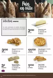 Catalogue Monop' semaine 36 page 18: Tarte abricot crème d'amande €11,50, Pain au chocolat pur beurre €3,80