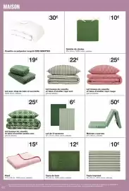 Catalogue Monop' semaine 36 page 80: Matelas 3 parties €50,00, Tapis de bain €12,00