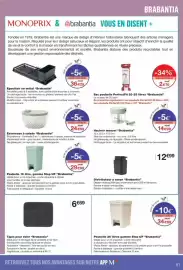 Catalogue Monop' semaine 36 page 81: Brabantia Tapis pour évier €6,69, Brabantia Poubelle 25 litres gamme Step UP €34,99