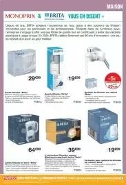 Catalogue Monop' semaine 36 page 83: BRITA Cartouche pour système de filtration sur robinet €19,99
