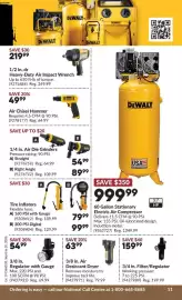 Princess Auto flyer Page 14: DeWalt 60 Gallon Stationary Electric Air Compressor €999,99