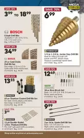 Princess Auto flyer Page 20: Bosch 29 pc Gold Oxide Drill Bit Set €34,99, Powerfist 16 in. Spade Drill Bit Set €9,99