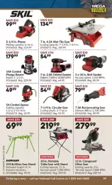 Princess Auto flyer Page 22: Skil 7-1/4 in. Circular Saw €54,99, Craftsman 10 in. Portable Table Saw with Stand €219,99