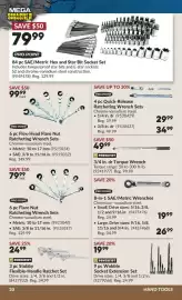 Princess Auto flyer Page 23: Pro Point 8-in-1 SAE/Metric Wrenches €19,99, Powerfist 9 pc Wobble Socket Extension Set €19,99