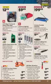 Princess Auto flyer Page 30: Wi Universal Spill Kit €59,99, Performance Tool oil filter wrenches €9,99