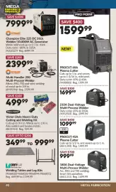 Princess Auto flyer Page 43: Hobart multi-handler 200 multi-process welder €2.399,99