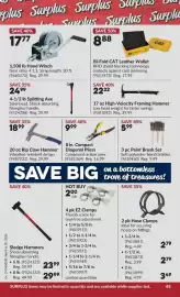 Princess Auto flyer Page 48: 4-1/2 lb Splitting Axe €24,99, 8 in. Compact Diagonal Pliers €9,99