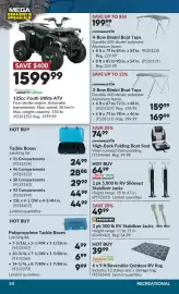Princess Auto flyer Page 57: Marinestar 3-Bow Bimini Boat Tops €159,99, Black Talon polypropylene tackle boxes €4,99