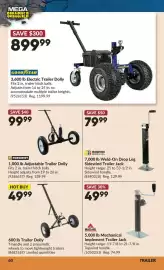 Princess Auto flyer Page 64: Butler Products 5,000 lb Mechanical Implement Trailer Jack €49,99