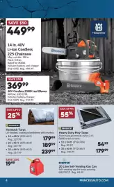 Princess Auto flyer Page 7: Powerfist haystack tarps €179,99, Powerfist heavy duty poly tarps €54,99