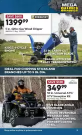 Princess Auto flyer Page 8: Powerfist 5 in. 420cc Gas Wood Chipper €1.399,99