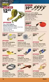 Princess Auto flyer Page 82: Erickson 10,000 lb Tow Strap €16,99, Erickson tow strap €9,99