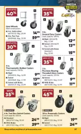 Princess Auto flyer Page 91: Powerfist 10 in. Pneumatic Casters €19,99, Powerfist 6 in. Tool Box Swivel Casters €24,99