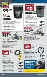 Princess Auto flyer Page 92: Pro Point hydraulic oils €99,99, Hydro-Tek 2-Button Hand Controls for Power Unit €59,99