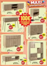 Catalogue Maxi Bazar page 3: Buffet €99,99, Bibliothèque €89,99
