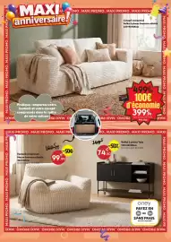 Catalogue Maxi Bazar page 5: Teddy Buffet 2 portes €74,50, Muzzo fauteuil compressé €99,99