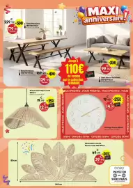 Catalogue Maxi Bazar page 6: Myha corde Suspension €12,99, Banc Hermione €129,99