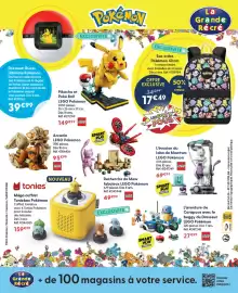 Catalogue La Grande Récré page 20: LEGO Pokémon L'évasion du labo de Mewtwo €69,99, LEGO Arcanin €95,99