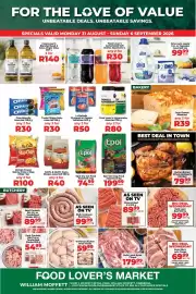 Food Lover's Market catalogue week 36 Page 1: McCain Frozen Skinny Fries or Slap Chips €100,00