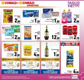 Volantino Conad Superstore settimana 36 Pagina 3: Tavoletta cioccolato Lindt €1,80, Sofficini Findus €2,00